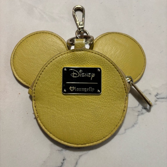 DISNEY LOUNGEFLY Mickey Shaped Wristlet Clutch Coin Purse With Hook - Picture 2 of 9
